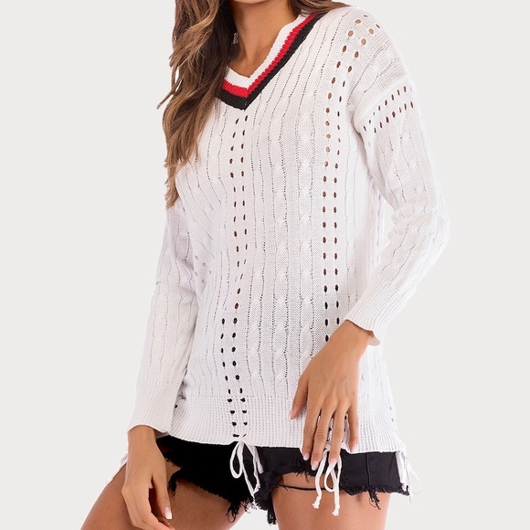 Tops - Long sleeves cable knit sweater